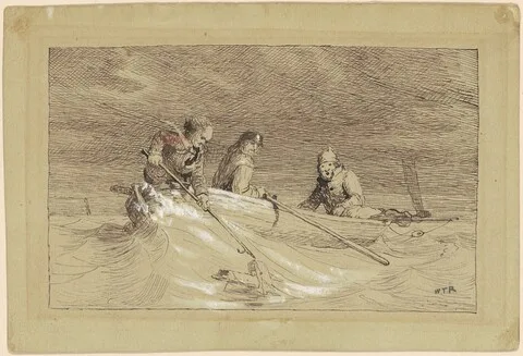William Ranney, Study for "Shad Fishing"