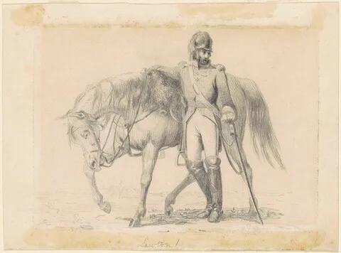 William Ranney, Dragoon with His Charger