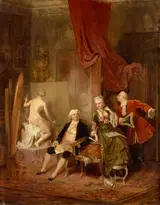 Leonard Straszynski, King Stanisław August in Bacciarelli's studio