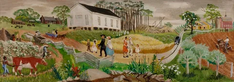 Lucile Blanch, Rural Mississippi from Early Days to Present (study for mural)