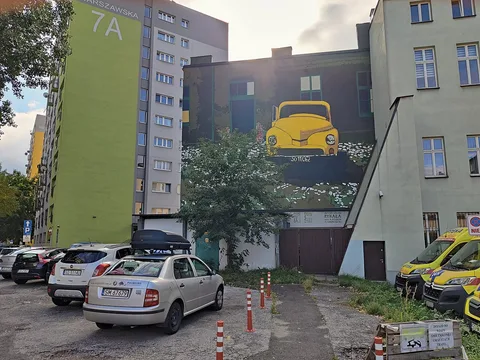 Jacek Rykała, Sosnowieckie podwórko z żółtą Warszawą