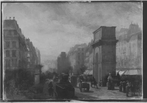 Albert Schwendy, The Porte Saint Martin in Paris