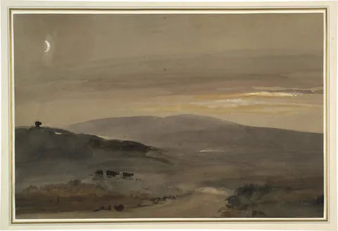 George Bryant Campion, Moorland Landscape at Twilight