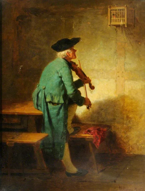Wilhelm Rögge der Ältere, The Frenchman Playing to His Bird