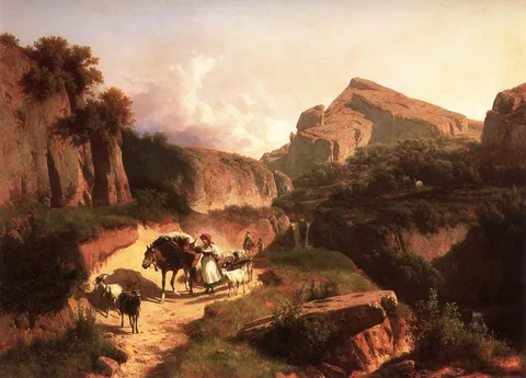 András Markó, Italian Landscape with Shepherdess
