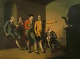 John Brown, A Grand Tour Group of Five Gentlemen in Rome