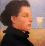 Johann Vincenz Cissarz, Portait of a Woman by the Sea