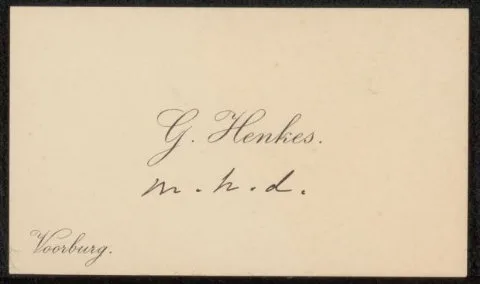 Gerke Henkes, Visitekaartje aan Philip Zilcken