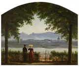 Georg Heinrich Crola, View of Loschwitz