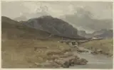 Joshua Cristall, Landschap bij Llyn Ogwen, Caernarvonshire (Wales)