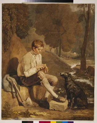 Joshua Cristall, A Young Woodcutter