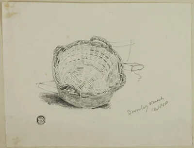Joshua Cristall, Wickerwork Washbasket
