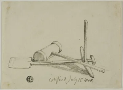 Joshua Cristall, Mallet, Pick and Shovel