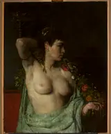 Henryk Piątkowski, Bacchante - semi-nude feminine