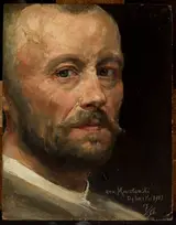Aleksander Mroczkowski, Self-portrait