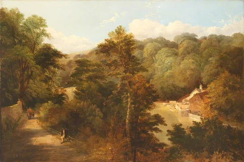 Thomas Miles Richardson, View of the Old Mill and Prebend's Bridge, Durham