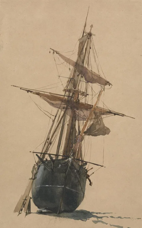 Thomas Miles Richardson, Beached Fishing Vessel