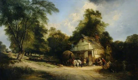 Edward Charles Williams, A Roadside Inn at Rushington, Sussex