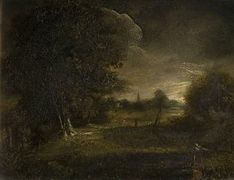 Edward Charles Williams, Distant View of Salisbury Cathedral, Wiltshire
