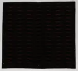 Jaap Gidding, Fragment bedrukte trijp met geornamenteerde strepen, in violet en donkerpaars