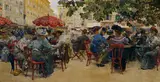 Theodor Josef Ethofer, Cafe Tomaselli in Salzburg