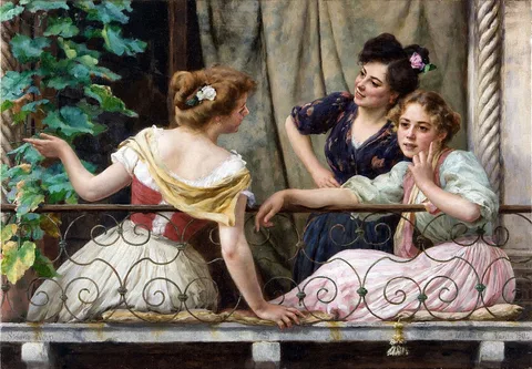 Stefano Novo, Conversation on the balcony