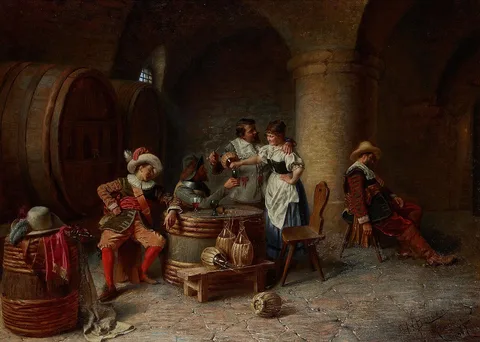 Alois Binder, Cavaliers merrymaking