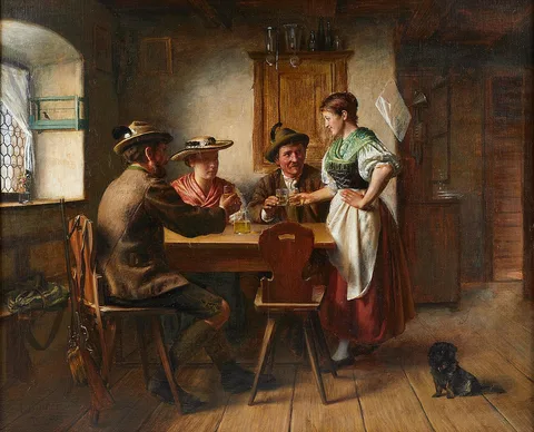 Alois Binder, Social gathering in the Tavern