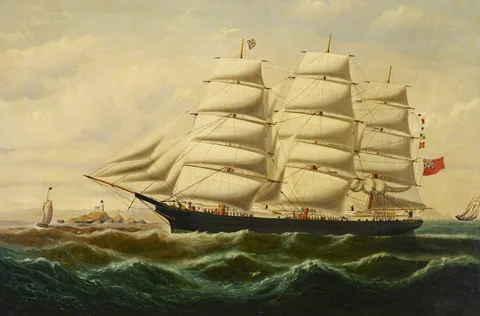 William Howard Yorke, The ship 'Eliza' in full sail