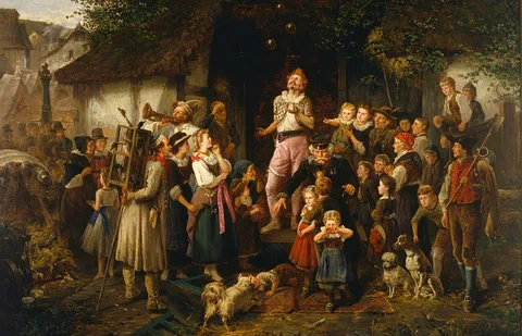 Fritz Beinke, The juggler: a village fair