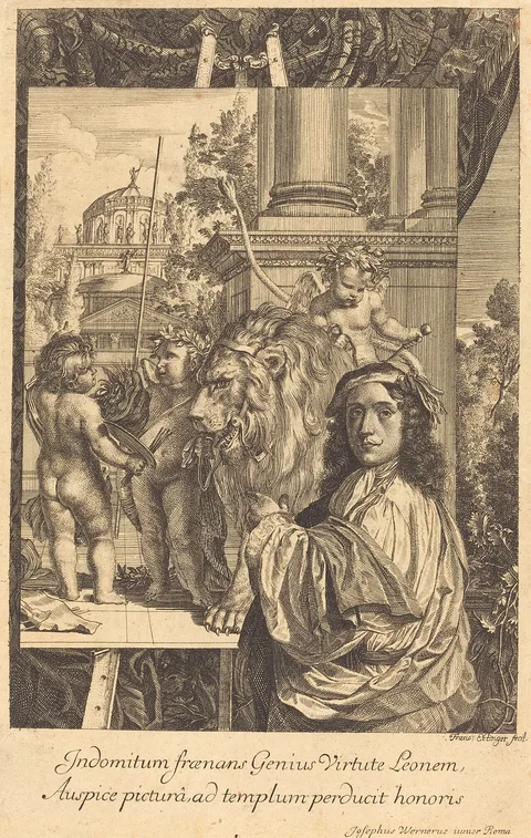 Franz Ertinger, Self-Portrait of Joseph Werner