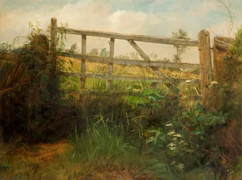 Frederick Henry Henshaw, Five Barred Gate At Yardley