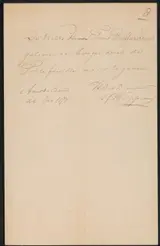 Karel Frans Philippeau, Brief aan Frans Buffa en Zonen