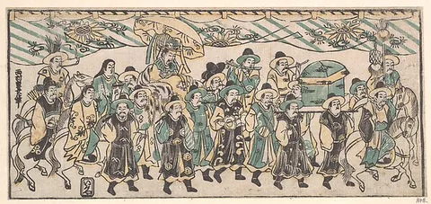 Nishimura Shigenaga, The Korean Ambassador on His Way to the Capital