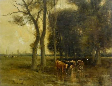 Archibald David Reid, Landscape with Cattle