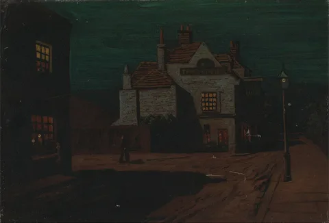 Walter Greaves, The Black Lion, Chelsea by Night
