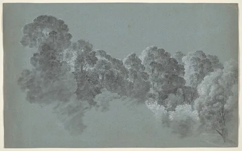 Heinrich Rieter, Forest Treetops Struck by Light