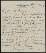 Maurice Fromkes, Brief aan Andries Bonger