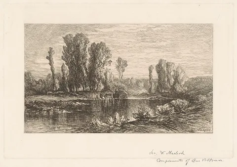 Charles Volkmar, Landscape with Hay Wagon