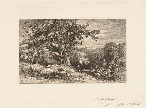 Charles Volkmar, Landscape with Fallen Tree
