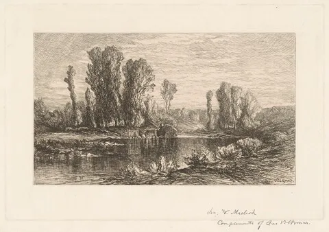 Charles Volkmar, Landscape with Hay Wagon