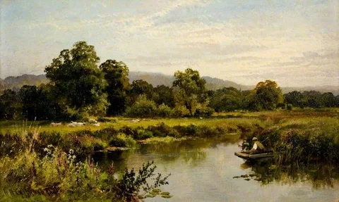 Walter Wallor Caffyn, On the Rother, Fittleworth, Sussex