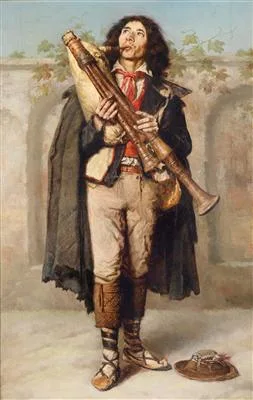 Filippo Indoni, A young bagpipe player