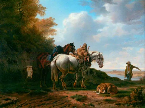 Charles Humbert, Horses at Plough