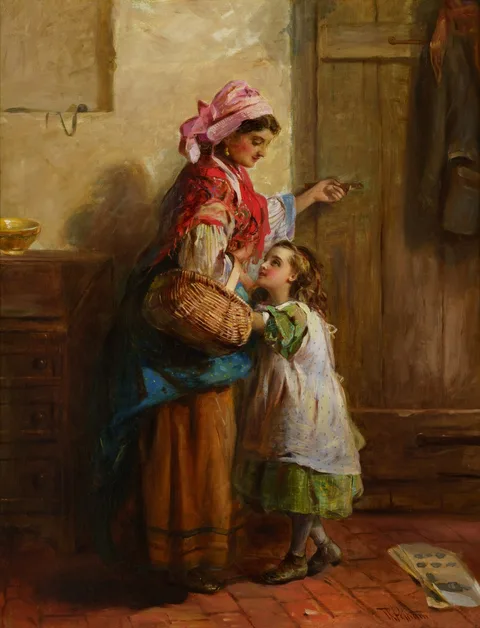 Thomas Kent Pelham, Spanish Woman and Child