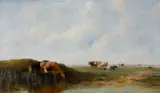 Thomas Francis Wainewright, Cows in a Meadow