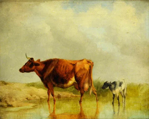 Thomas Francis Wainewright, Landscape with Cattle