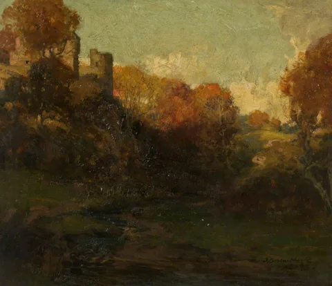 Thomas Bromley Blacklock, Landscape with a Castle