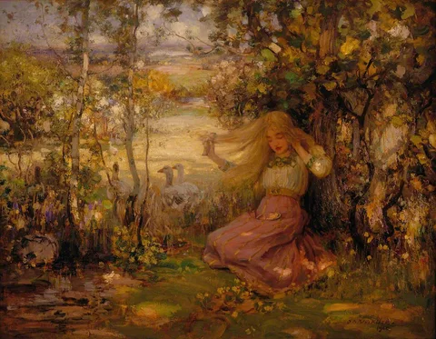 Thomas Bromley Blacklock, A Spring Idyll