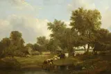 Alfred Vickers, A Farmstead among Trees